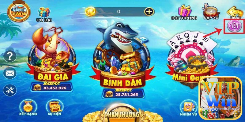 Một số phòng chơi game bắn cá thần tài