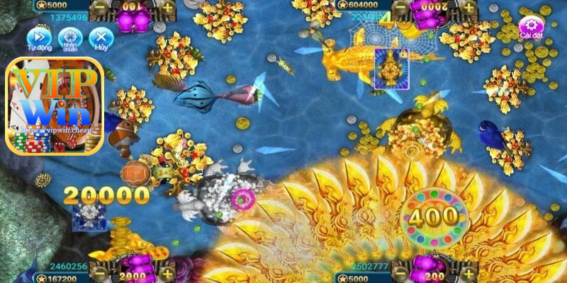 Kỹ năng bắn cá liên hoàn đạn khá hiệu quả khi chơi game